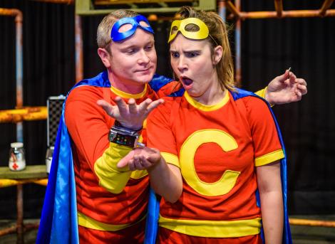 COIN -Luke Walker as Captain Clever and Emily Spowage as Captain Conker -TADPOLES  - Photo by Lewis Wileman