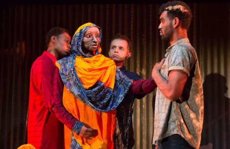 Michal-Keyam-Mohsen-Nouri-and-Mohamed-Sarrar-in-The-Welcoming-Party-at-the-Museum-of-Science-and-Industry-Manchester-700x455